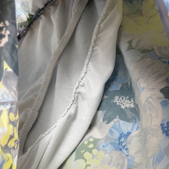 Calvin Klein Gray/Blue/Green Floral Running Shorts with Side Open Pockets/Lining - Picture 11 of 11